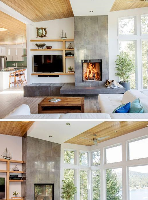 豪华别墅装修,蝴蝶屋顶设计第一次见,带大家参观一下