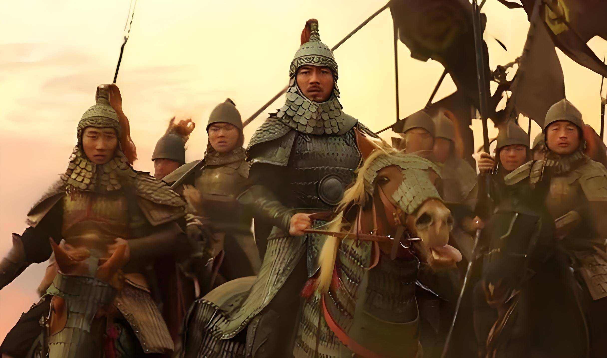 身披重甲的骑兵和回纥的精锐骑兵试图从燕军的东北侧迂回包抄以打破