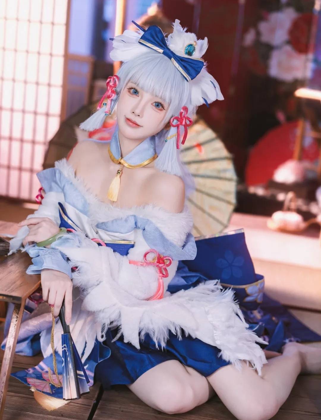 网红跨界cosplay,《原神》神里绫华惊艳亮相,网友直呼:太像了!