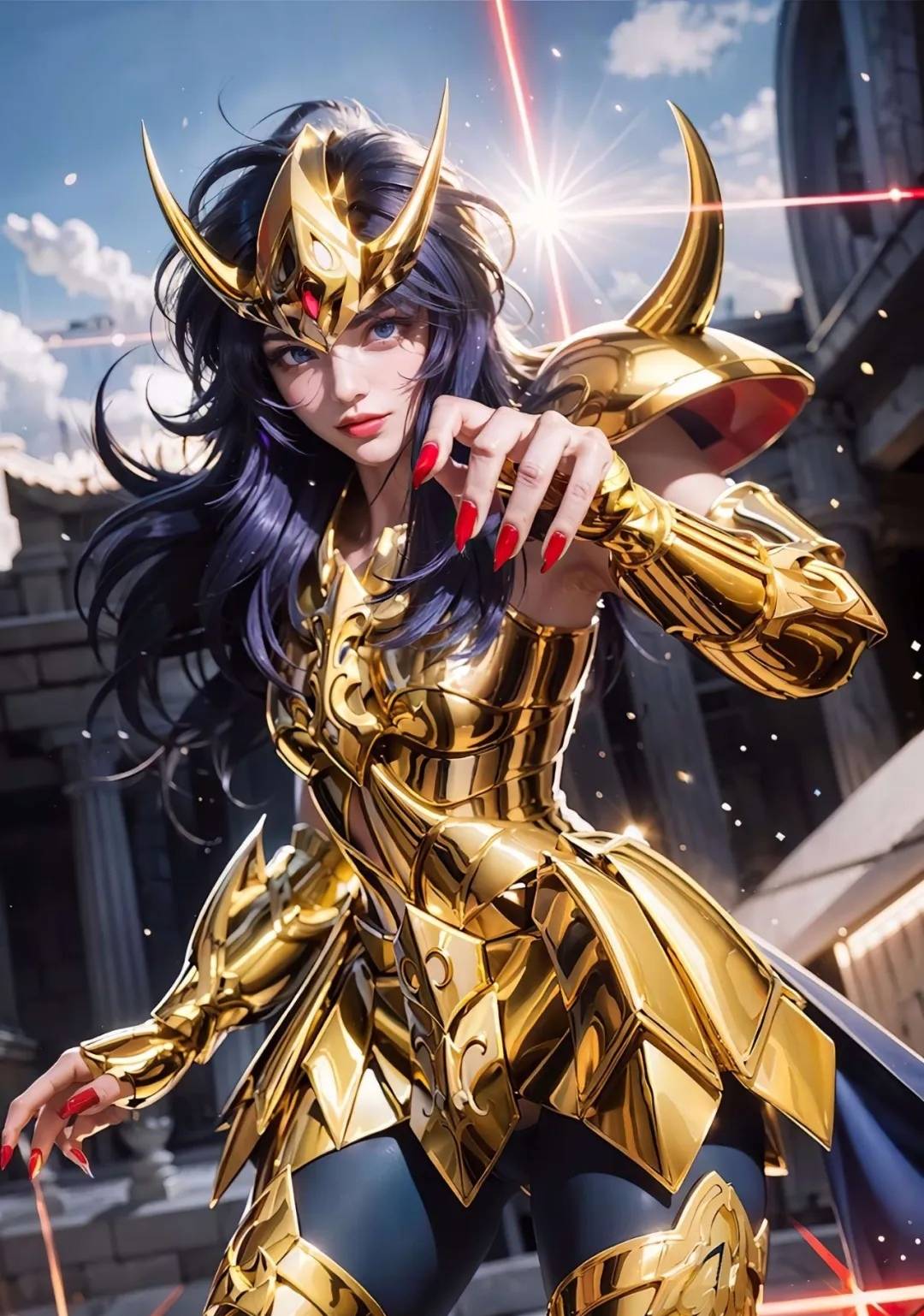 黄金圣斗士性别大反转,十二星座女战士谁最飒?