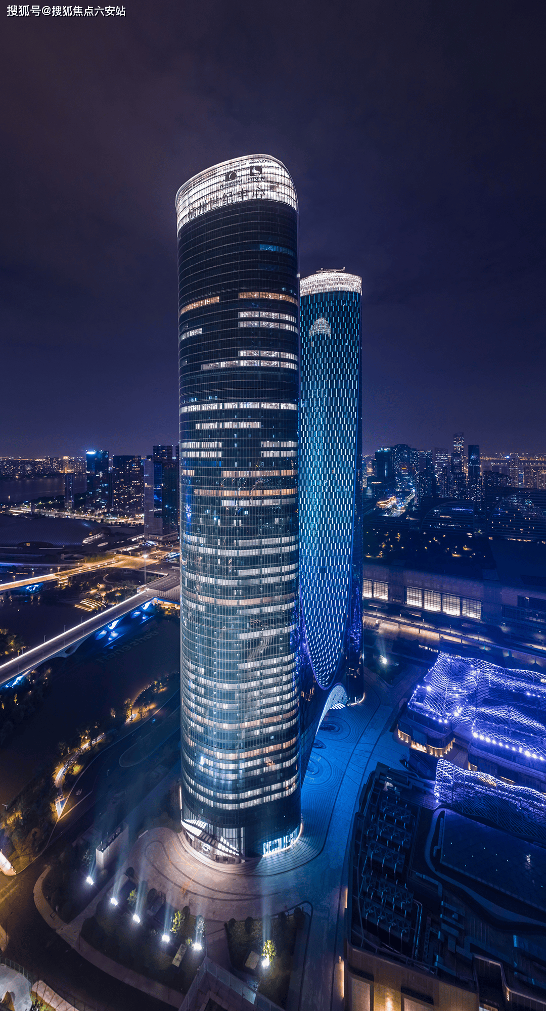 壁纸 大厦 建筑 夜景 1080