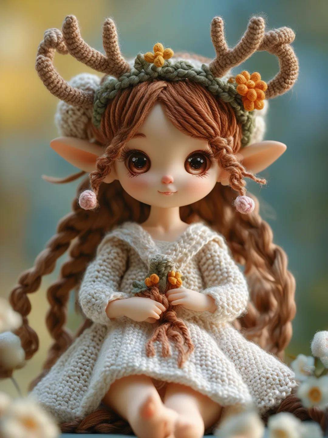 真人照片定制钩织娃娃