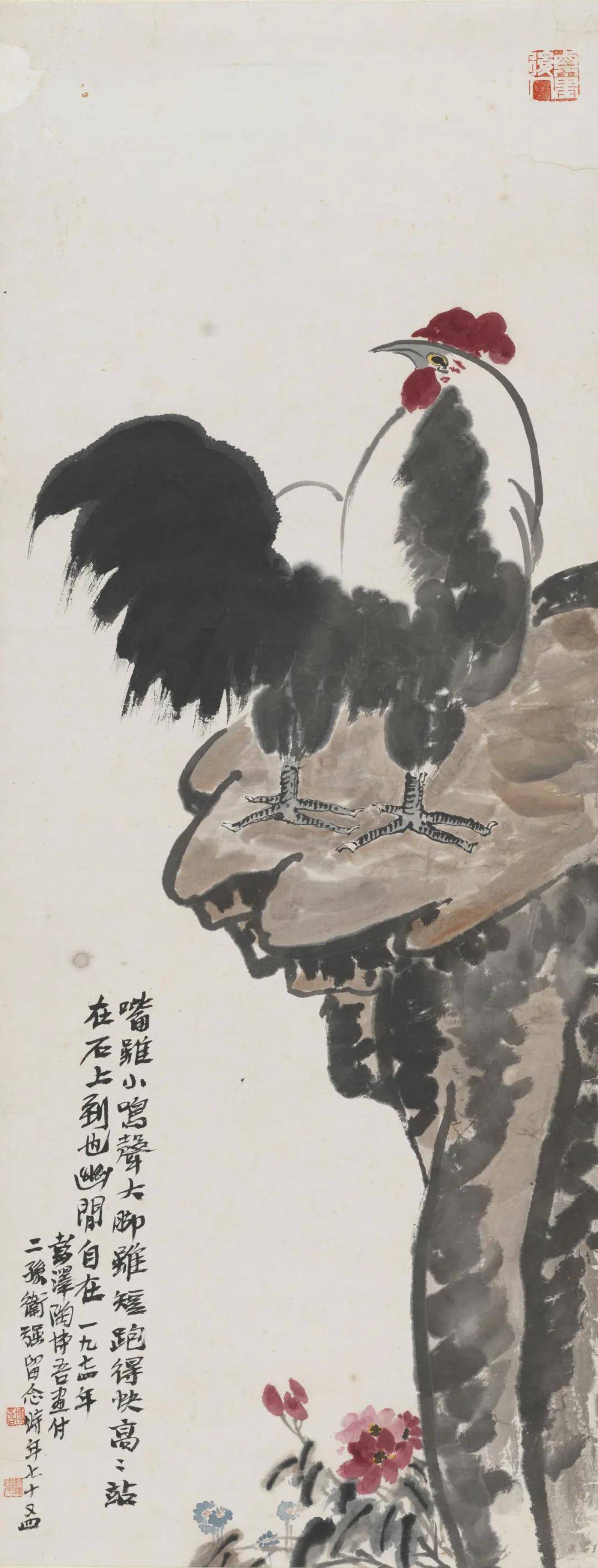 陶博吾花鸟画,天真率意,稚拙古朴!