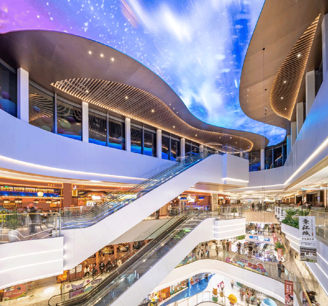 这个纯商业体量的商场在上海,每一个都是区域的标杆商业.示意图