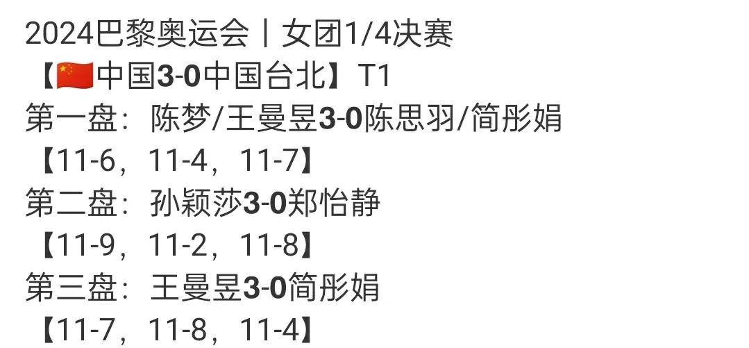 奥运乒乓:女团4强完整名单出炉,国乒迎战韩国,日本对阵德国