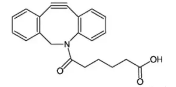 38分子式:c21h19no3中文名称:二苯并环辛炔