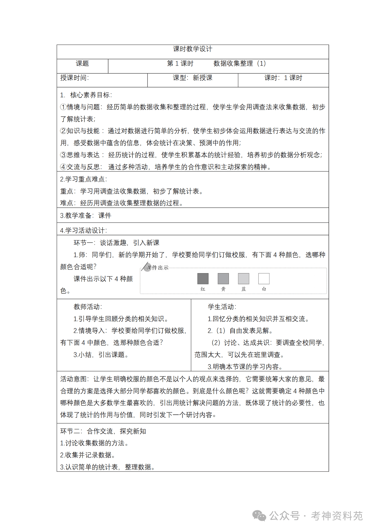 人教版小学数学二年级下册2024秋新教材核心素养教案新课标
