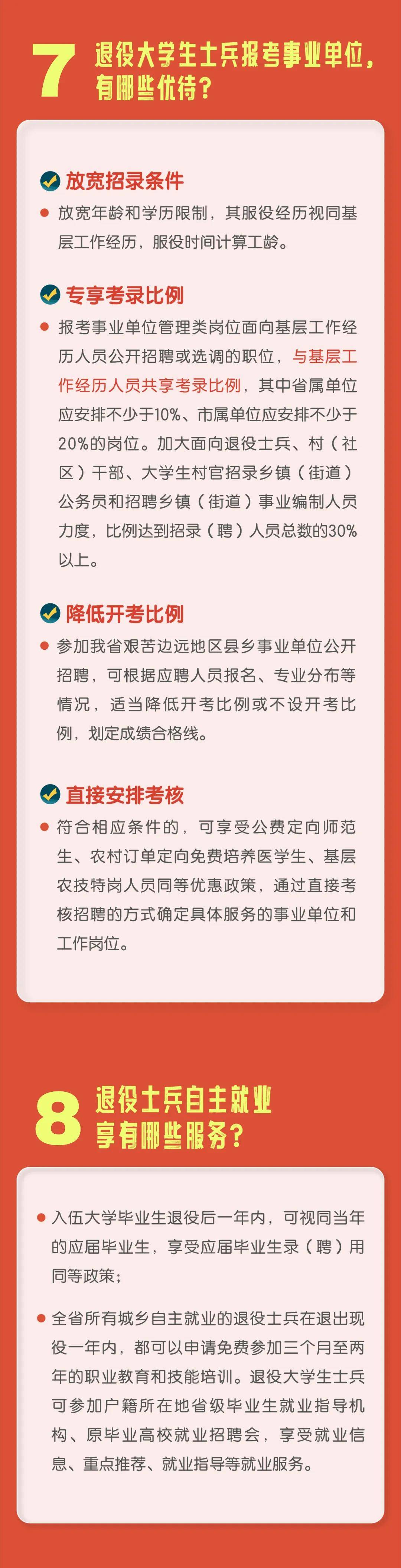 两年义务兵退伍,居然有这么多优待政策,建议收藏!