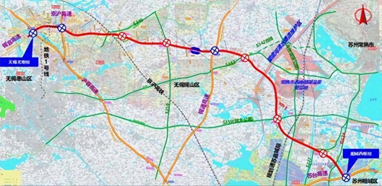 锡太高速太重要了,可以填补京沪高速与沪武高速间的东西高速空白