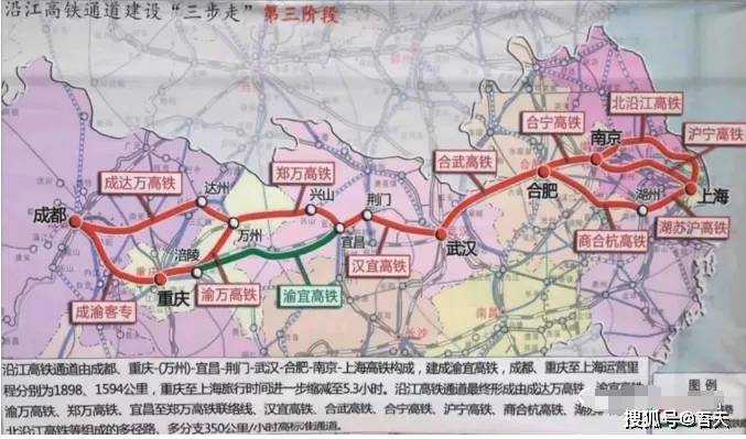 北沿江高铁路线规划图图片