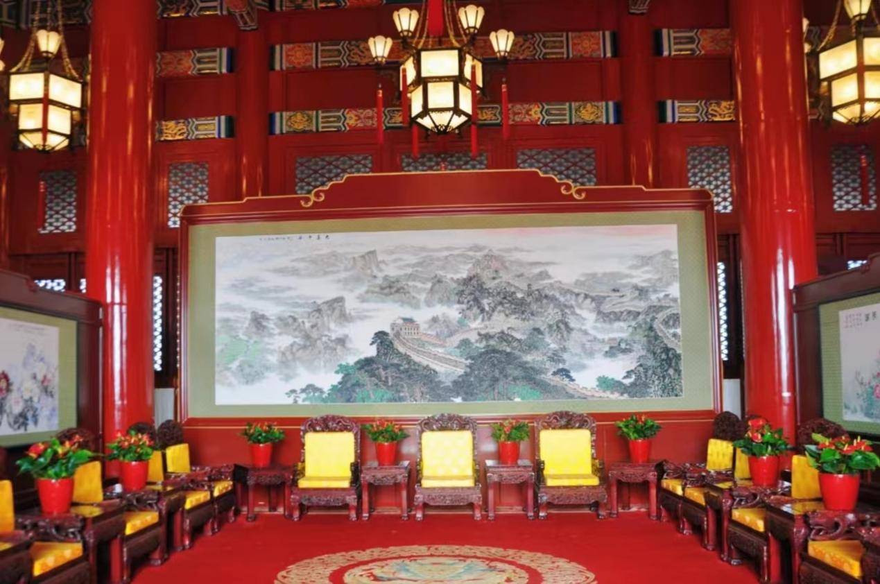 图为天安门城楼内部