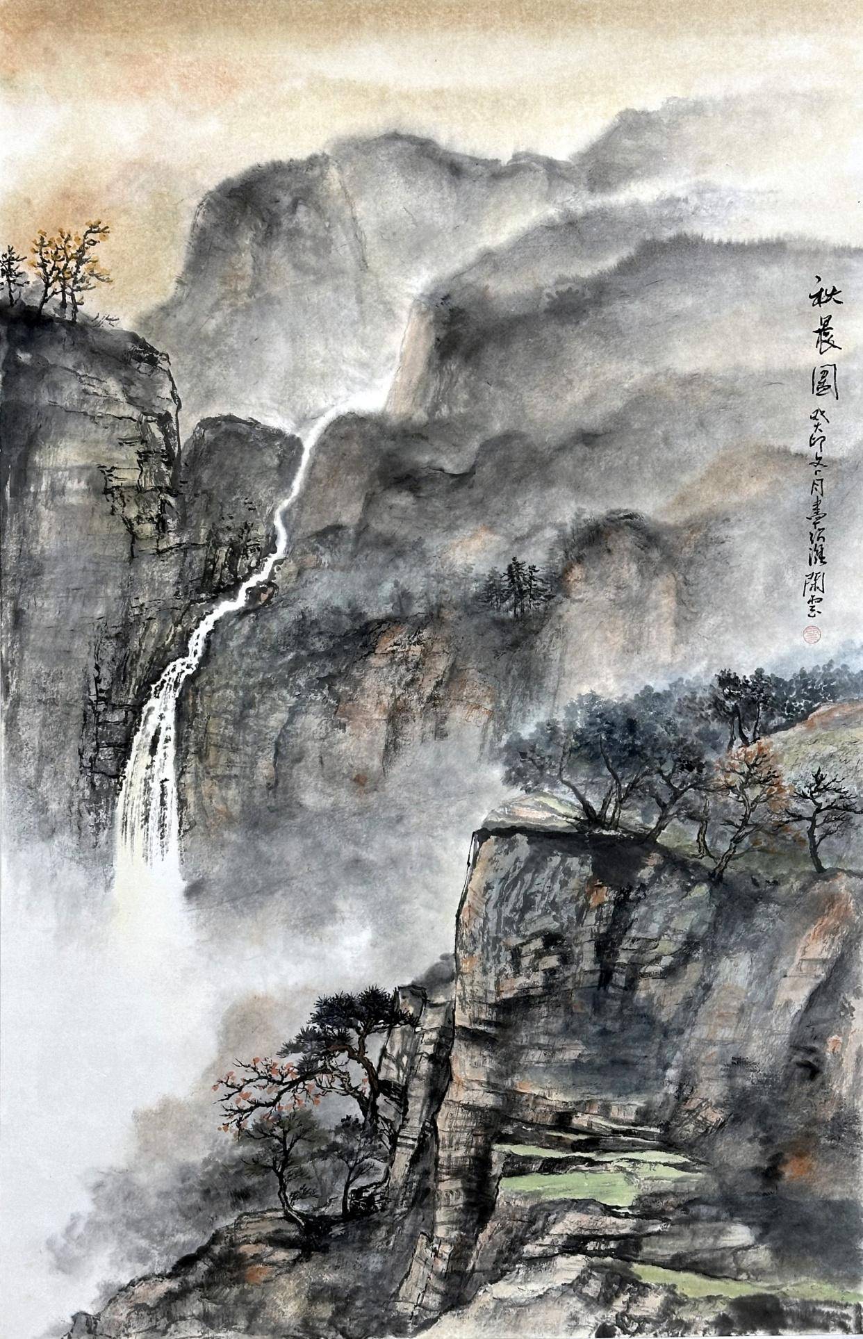 画家孟凡周|当代山水画名家,微结构山水领军人物