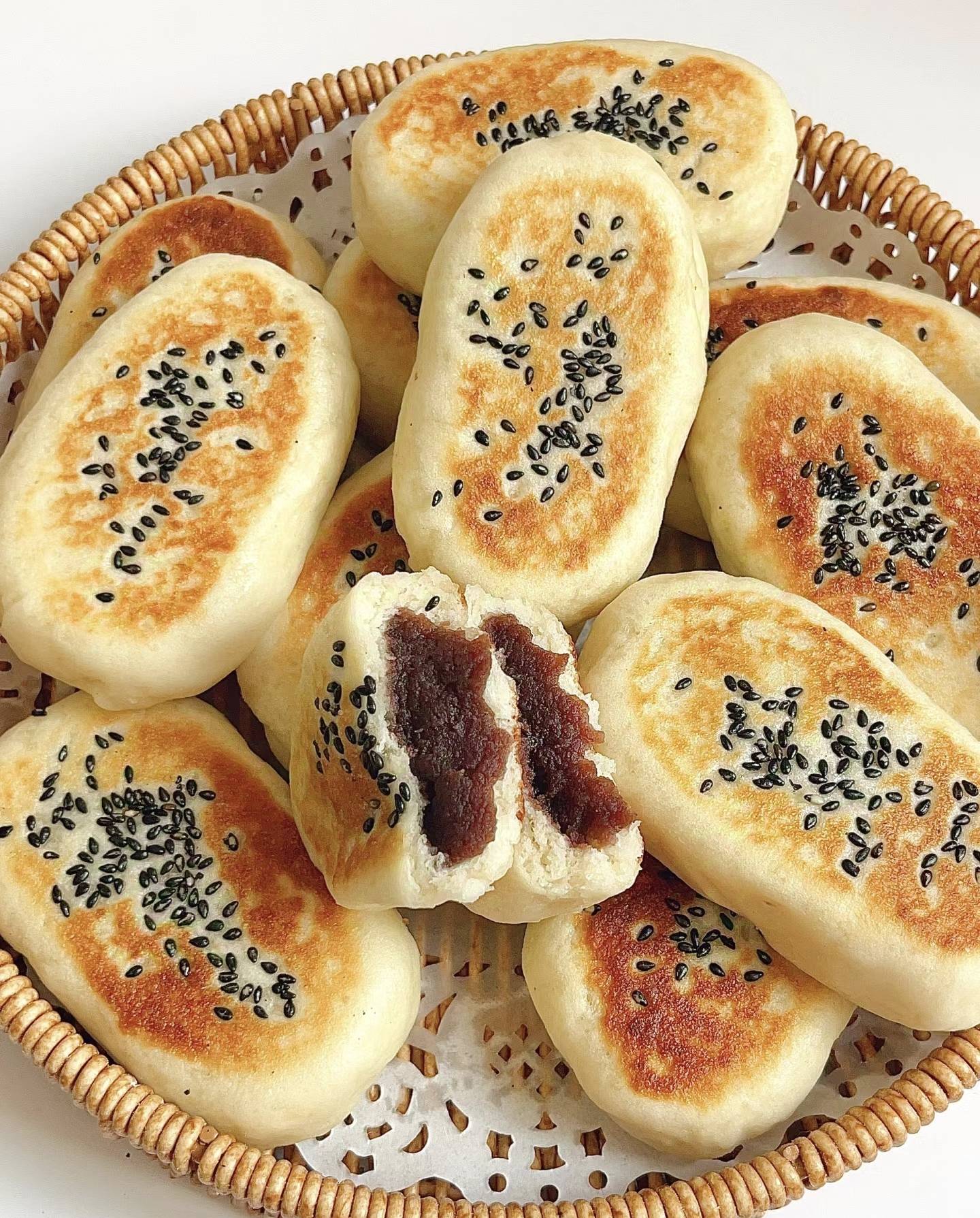 爆火美味!山药牛奶豆沙饼,馋哭隔壁小孩的神作