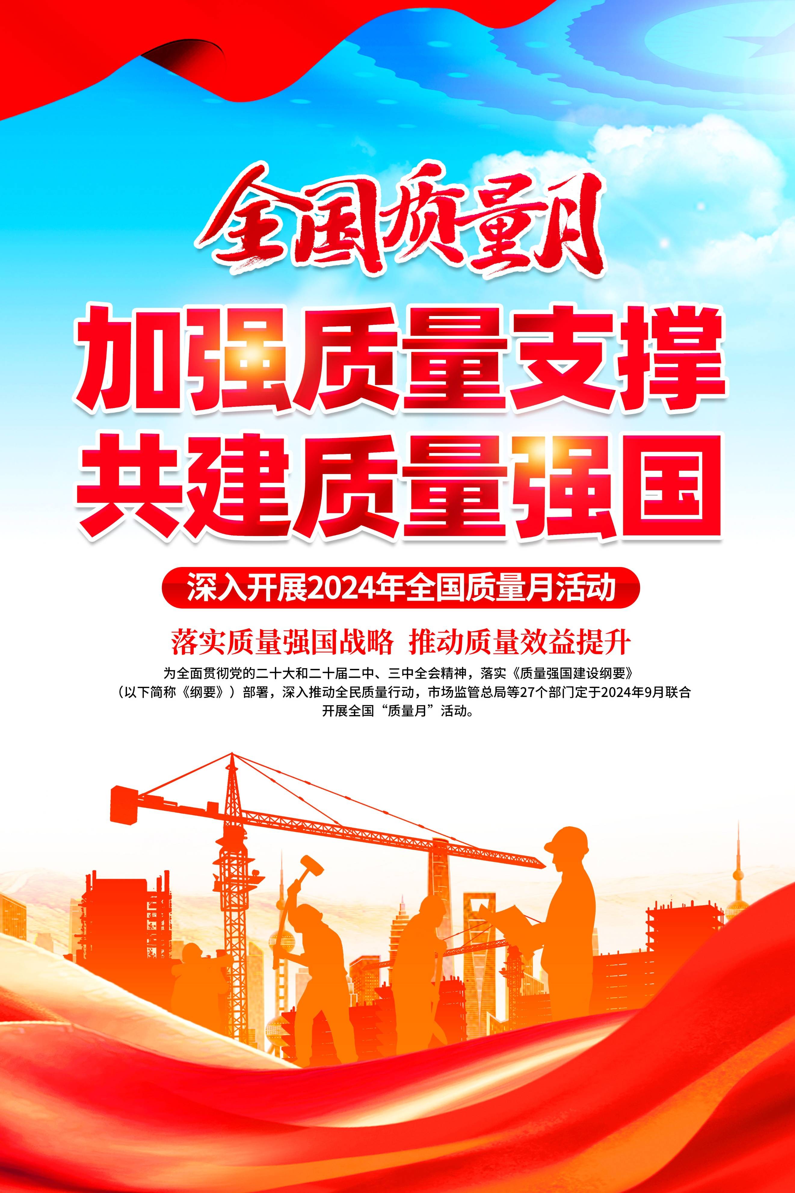 【海报】【psd】2024年质量月海报