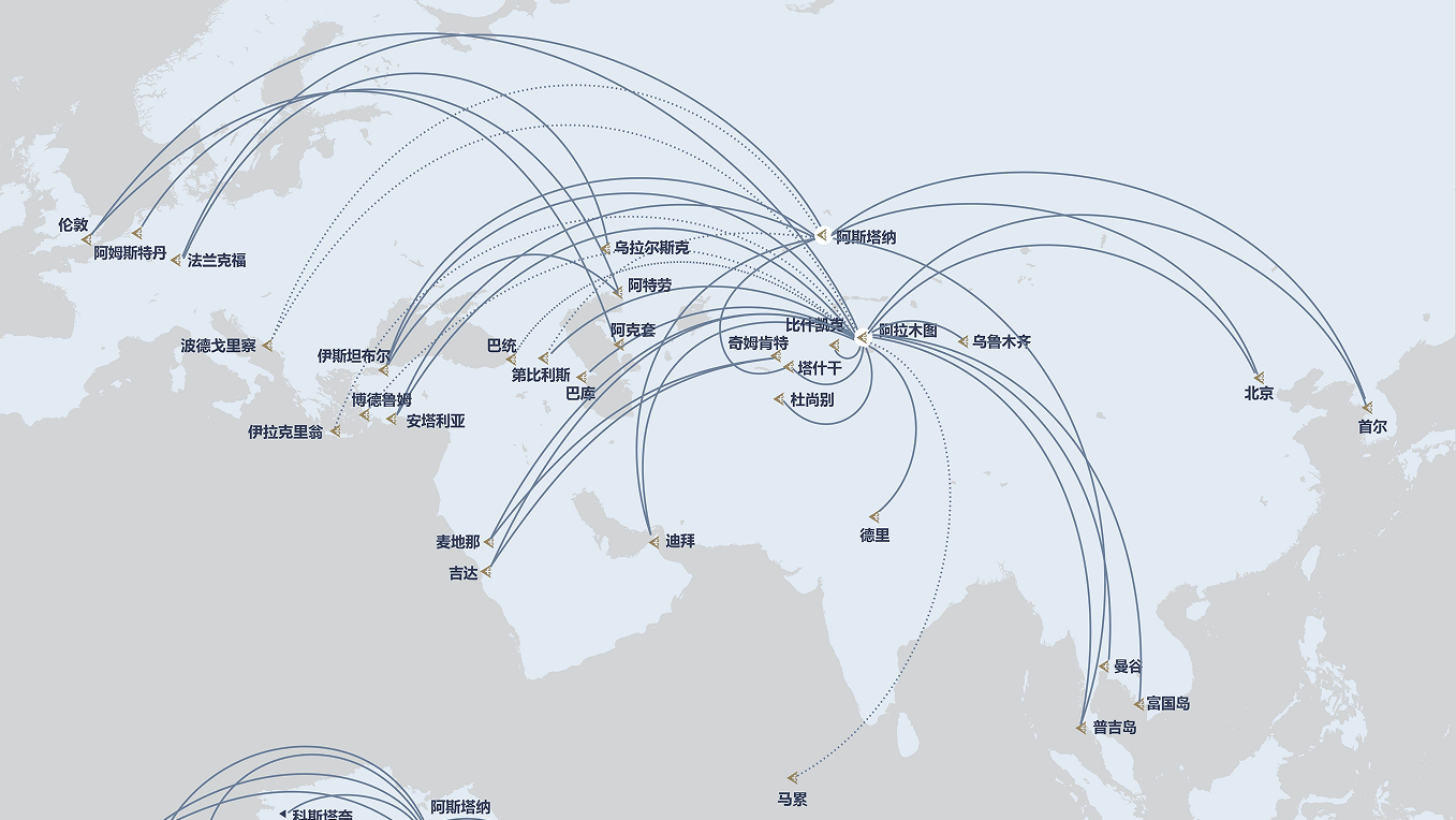 中国航线地图民航图片