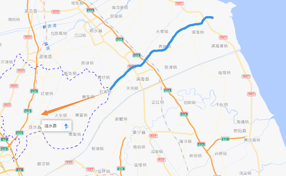 江苏滨淮高速具体线路图片