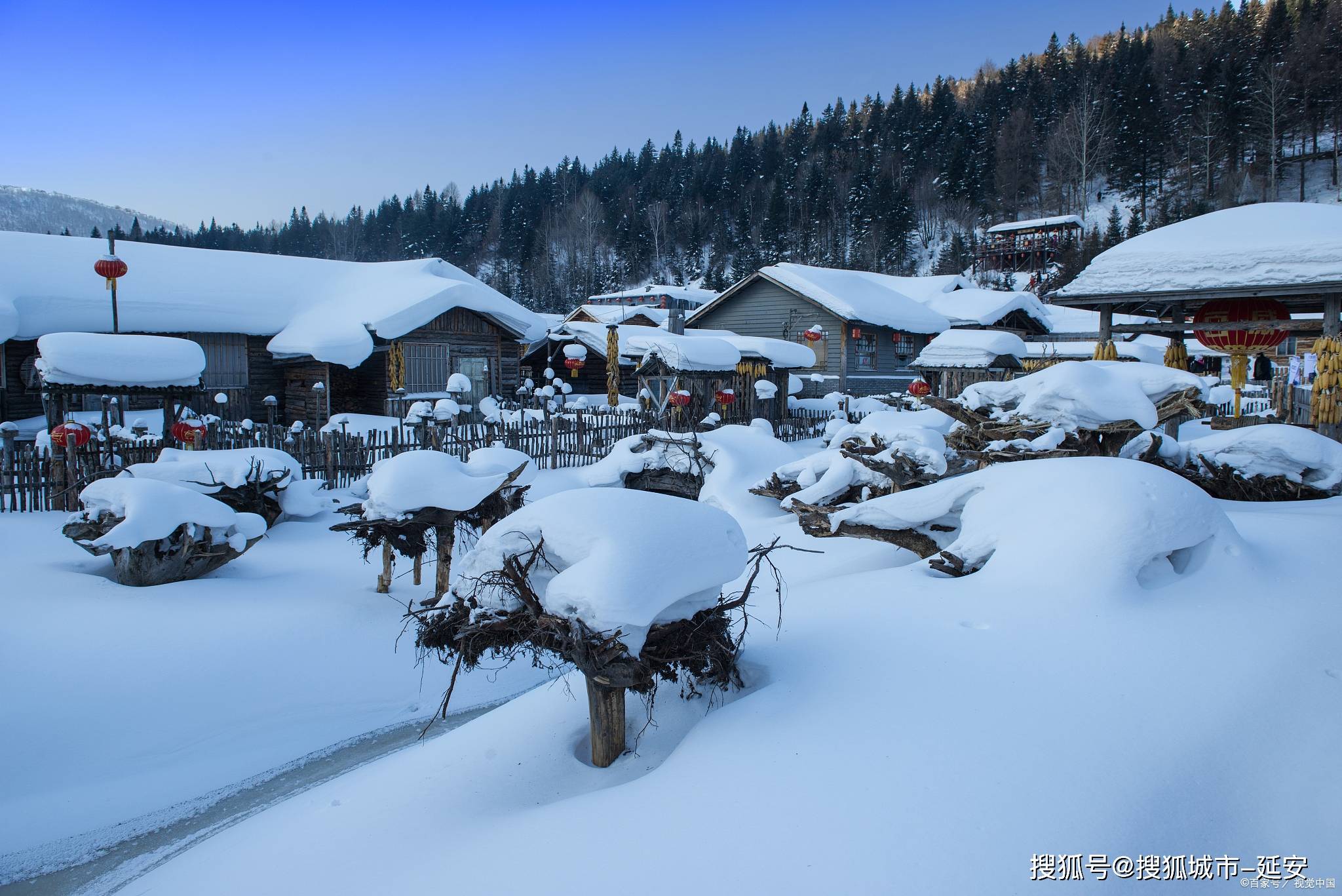 鞍山雪乡图片