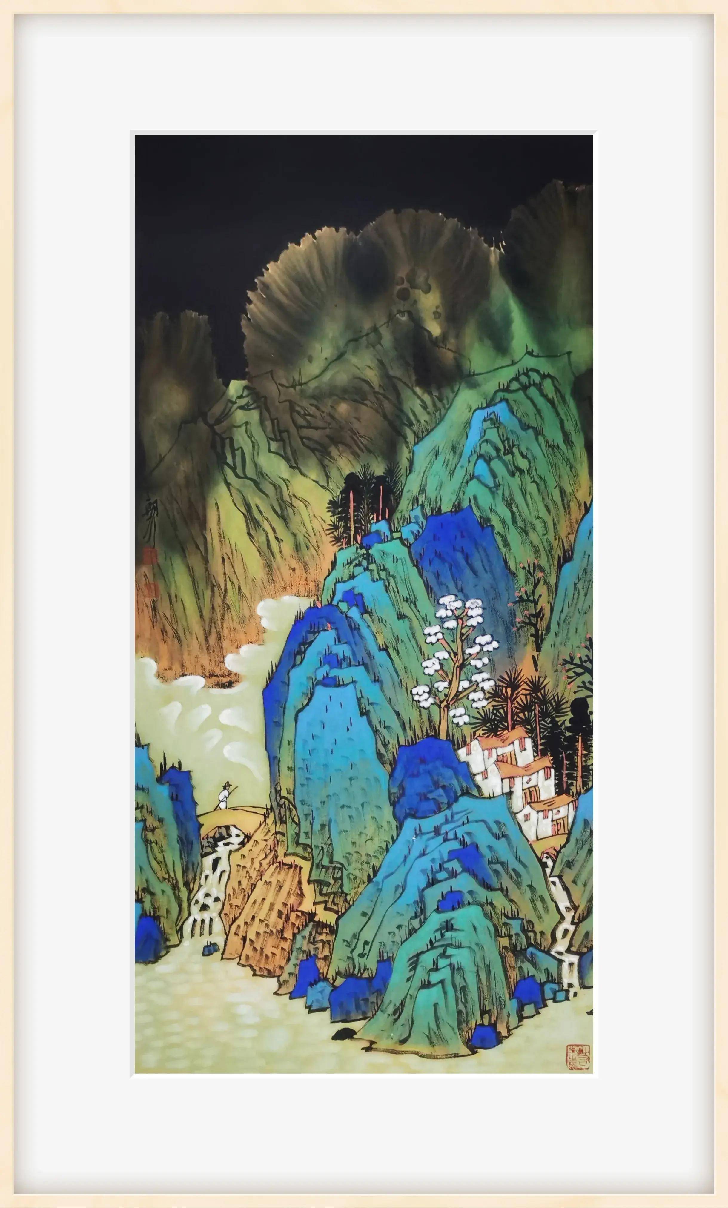 重彩画家胡朝水