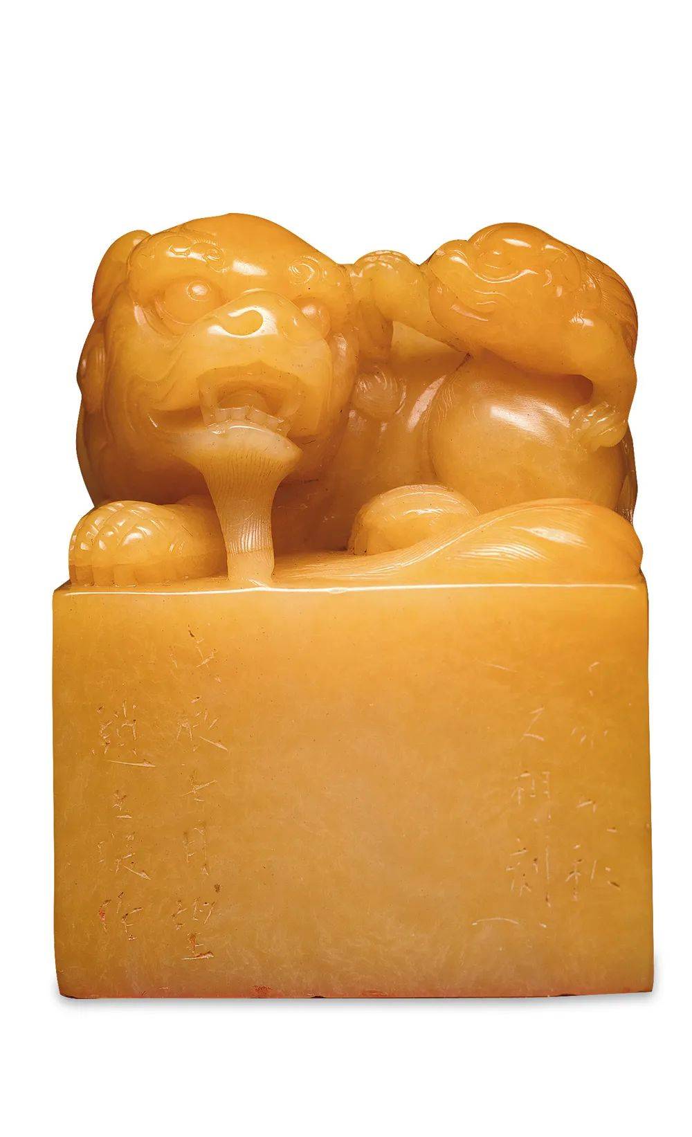 TH72◇明神◇極上珍品・伝来・清時代・寿山石・田黄石彫り・山見風景