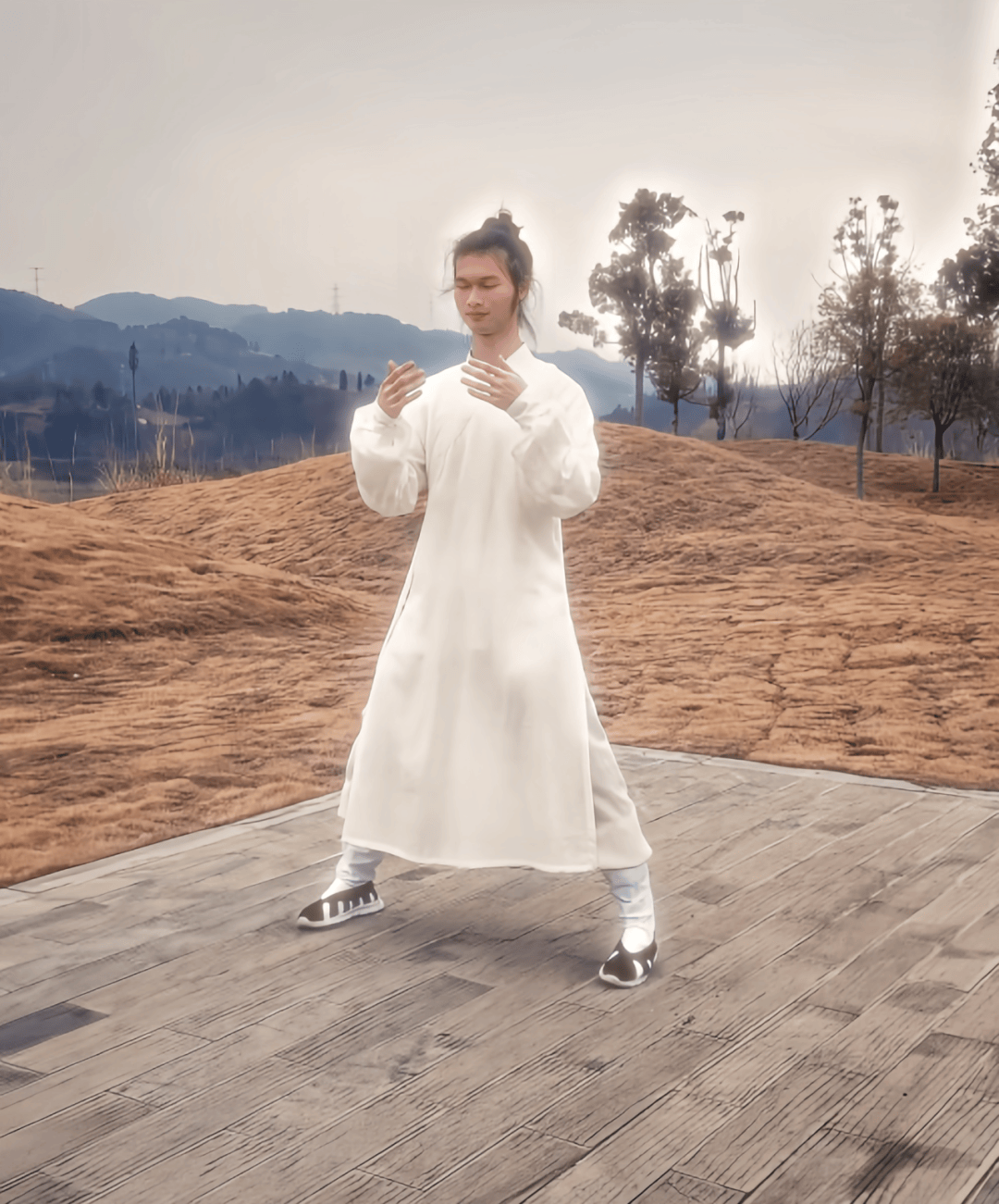 道家站桩要领口诀,站桩养正之阴阳相合!