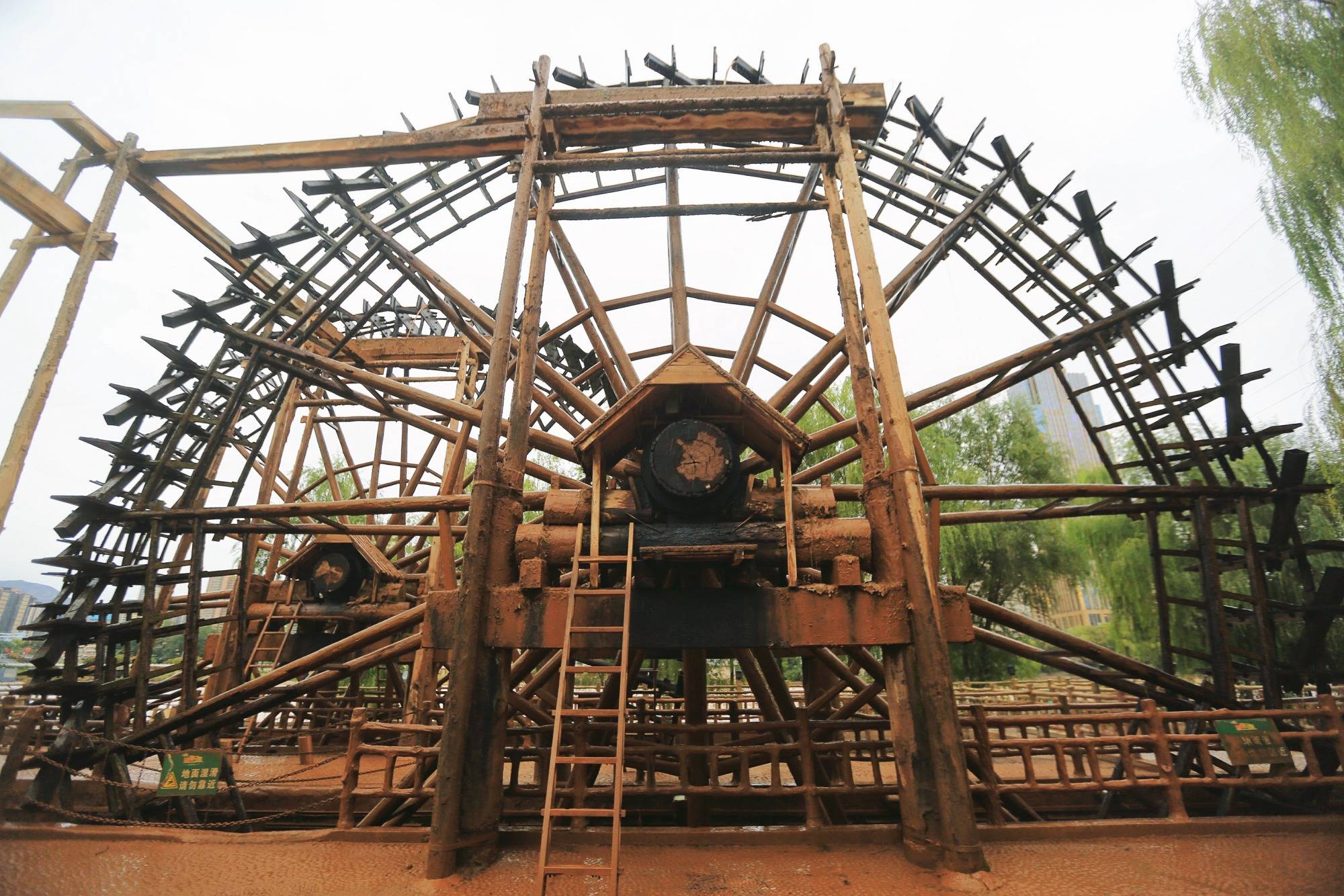 兰州水车博览园,免费4a景区,再现50年前黄河两岸水车林立的景象