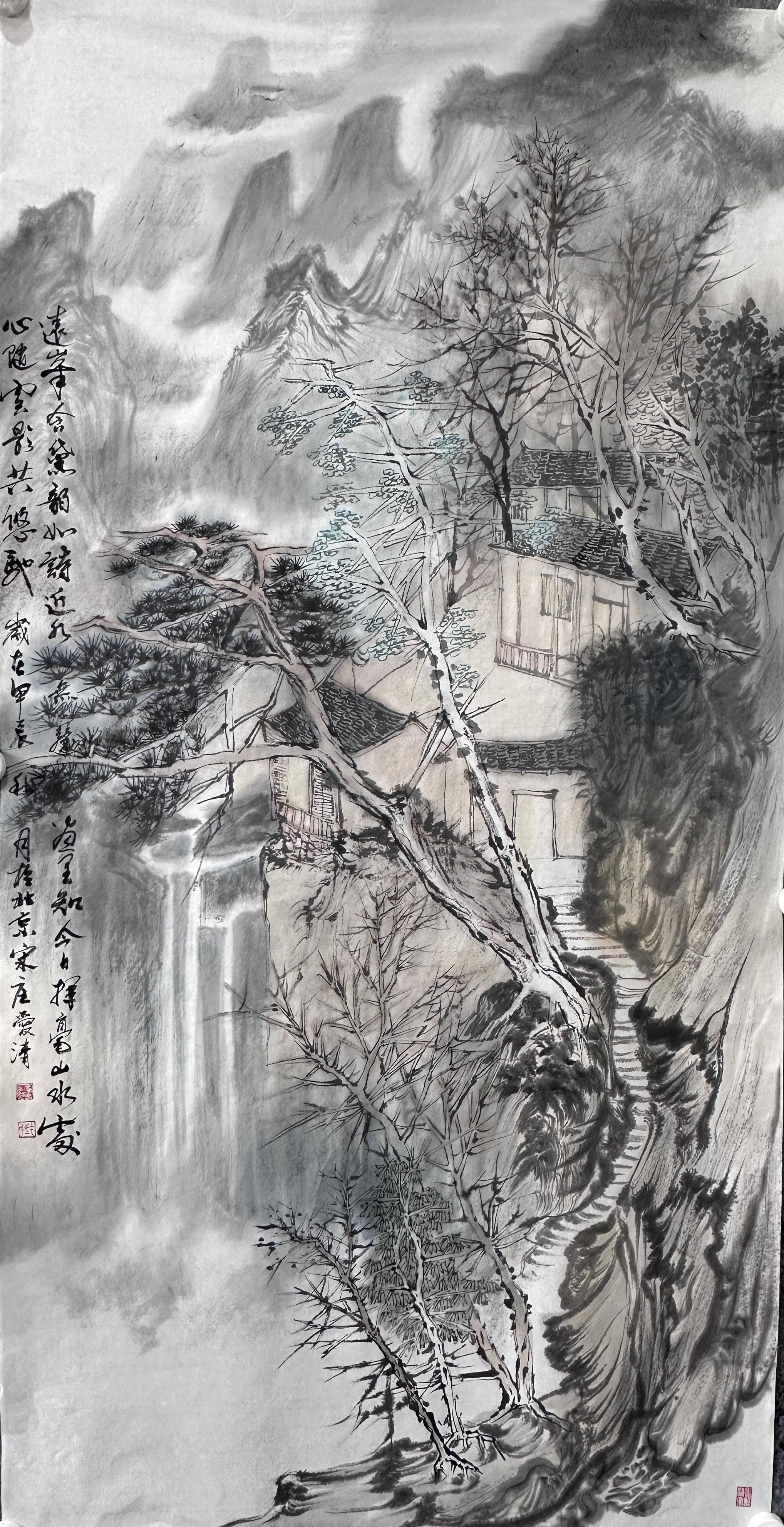 实力派画家汪爱清山水作品赏析