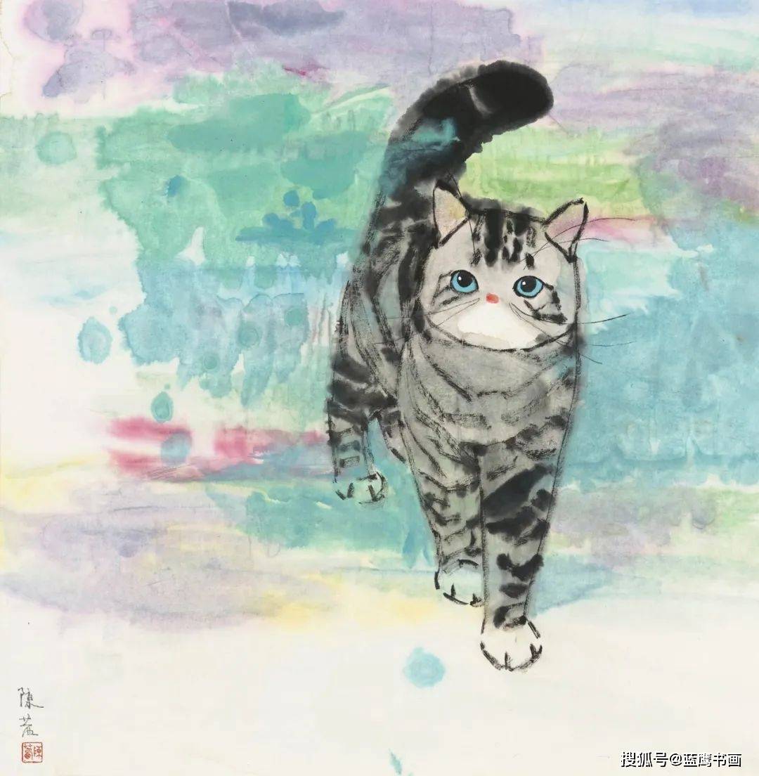画家陈茜:一笔一划皆传神,猫态憨萌惹人爱