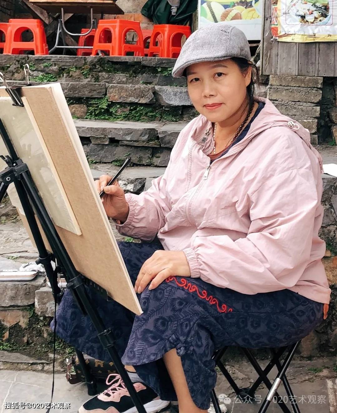 女画家李秀玲的画