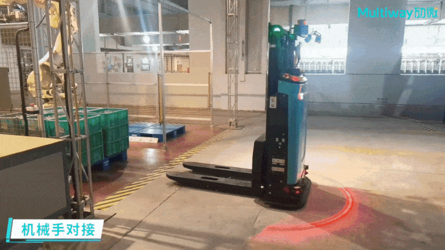 agv无人叉车案例 | 劢微机器人助力「纺织企业」产仓物流自动化升级