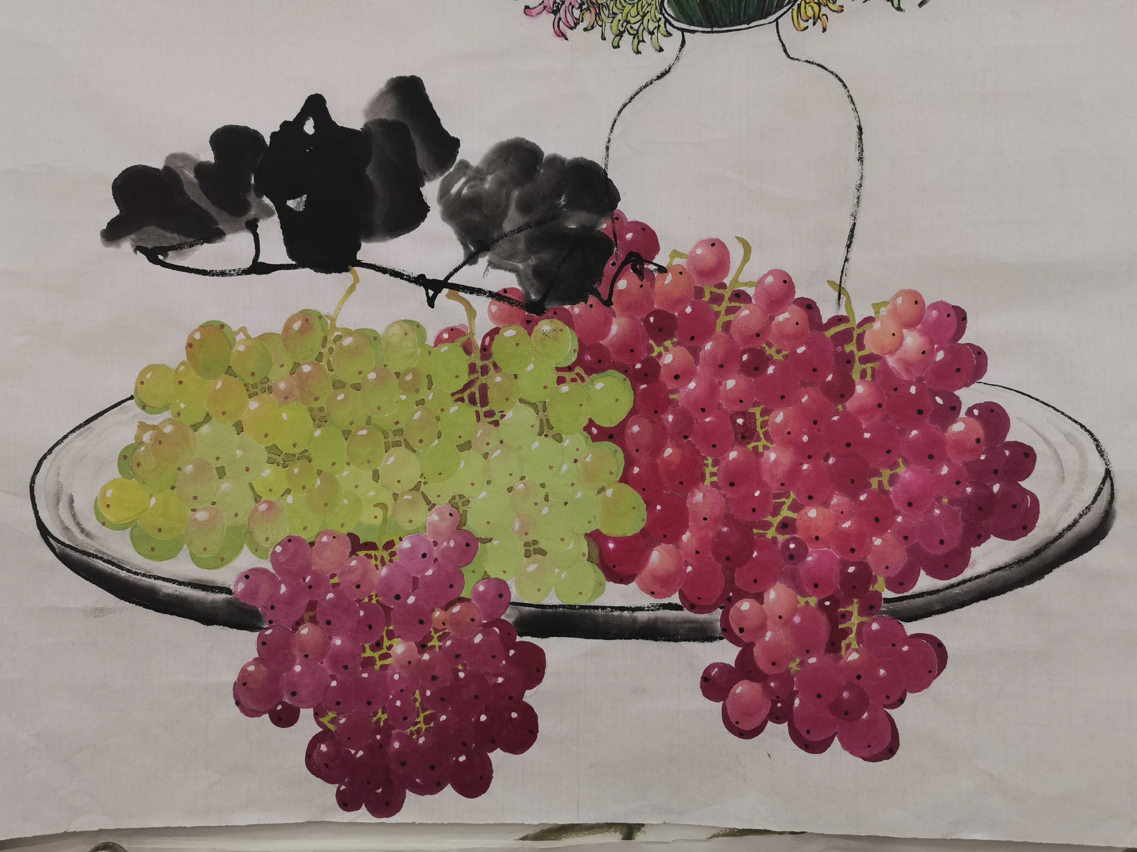 妙笔绘就葡萄盛景:著名画家张小泉先生的艺术世界