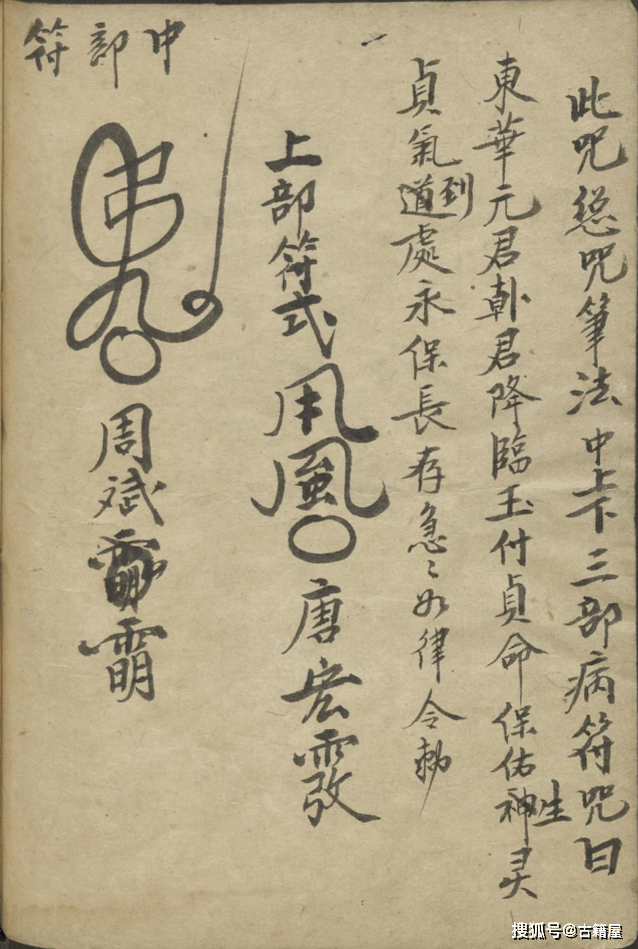 贵登天门起法,贵登天门时定局,治病神咒《祝由科大全》清抄本_全书_符