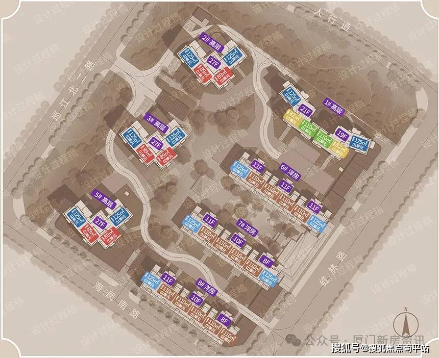 厦门网上营销中心——集美第四代住宅 户型图抢先看│建发鲤悦二期82-125㎡精装3-4房 产品升级空中庭院、独立入户花园和阳光露台空间_面积_来电