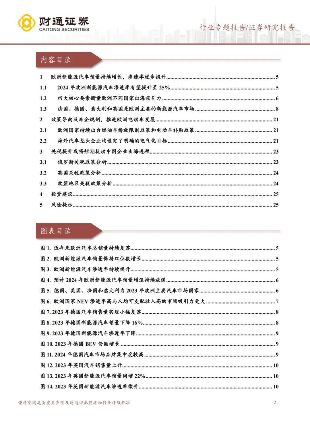 财通证券：2024年欧洲汽车市场规模有多大？新能源汽车销量持续增长