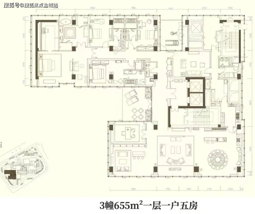 钱塘公馆1300户型图片