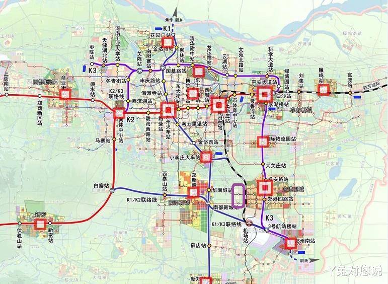 郑州地铁2050规划 高清图片