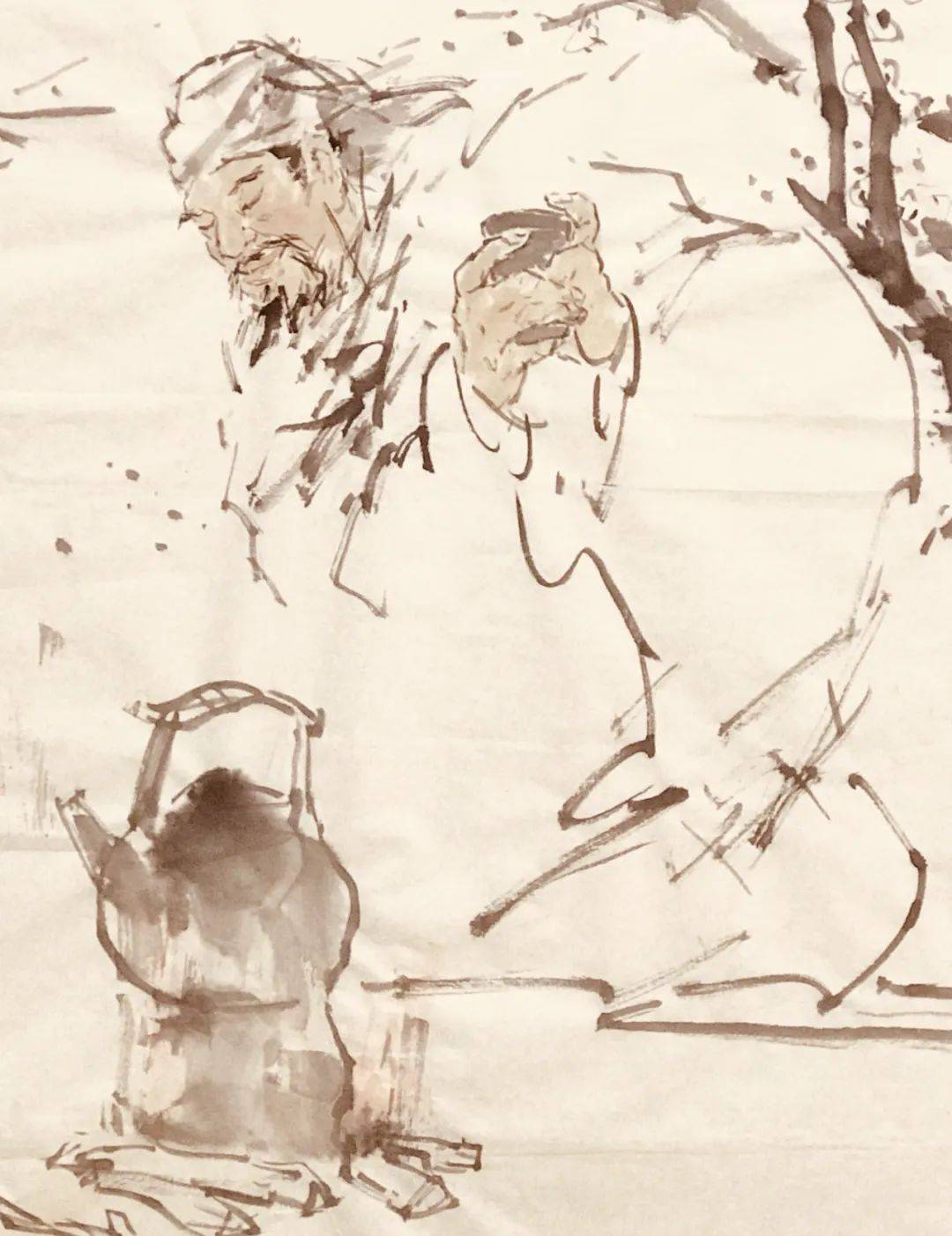 晚来天欲雪,能饮一杯无?