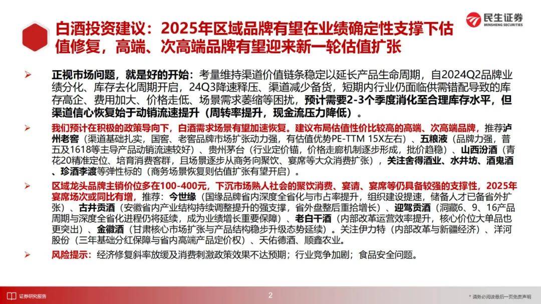 民生证券：2024年高端白酒行业投资前景如何？68页报告详细解读