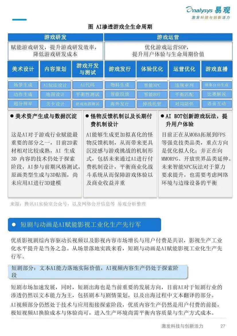 易观分析：2025年AI产业发展十大趋势报告，AI产业加速多元化发展