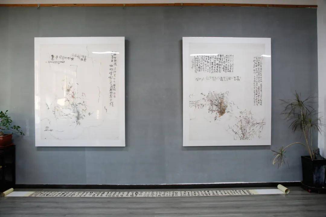 墨殃——个山馆2025新春书画作品展在个山美术馆开幕