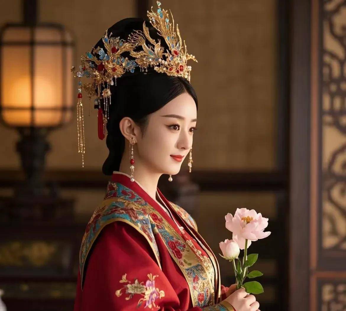 赵丽颖换上唐装,变身大唐美人!