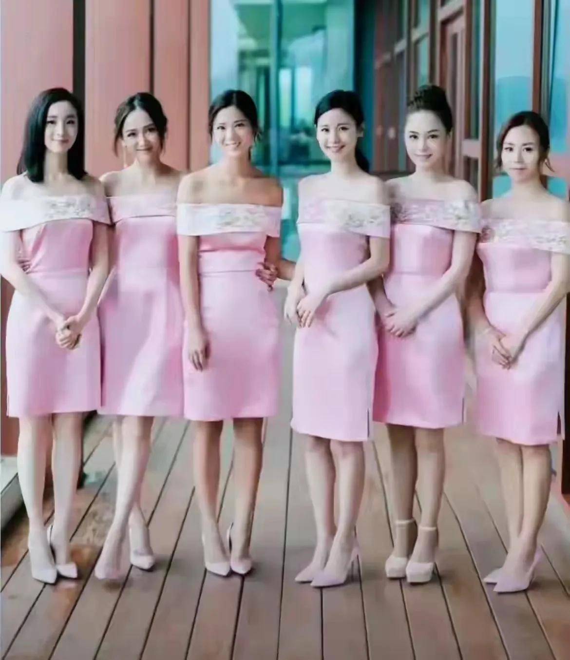 陈妍希婚礼伴娘团惊艳亮相,颜值爆表堪称伴娘界天花板!