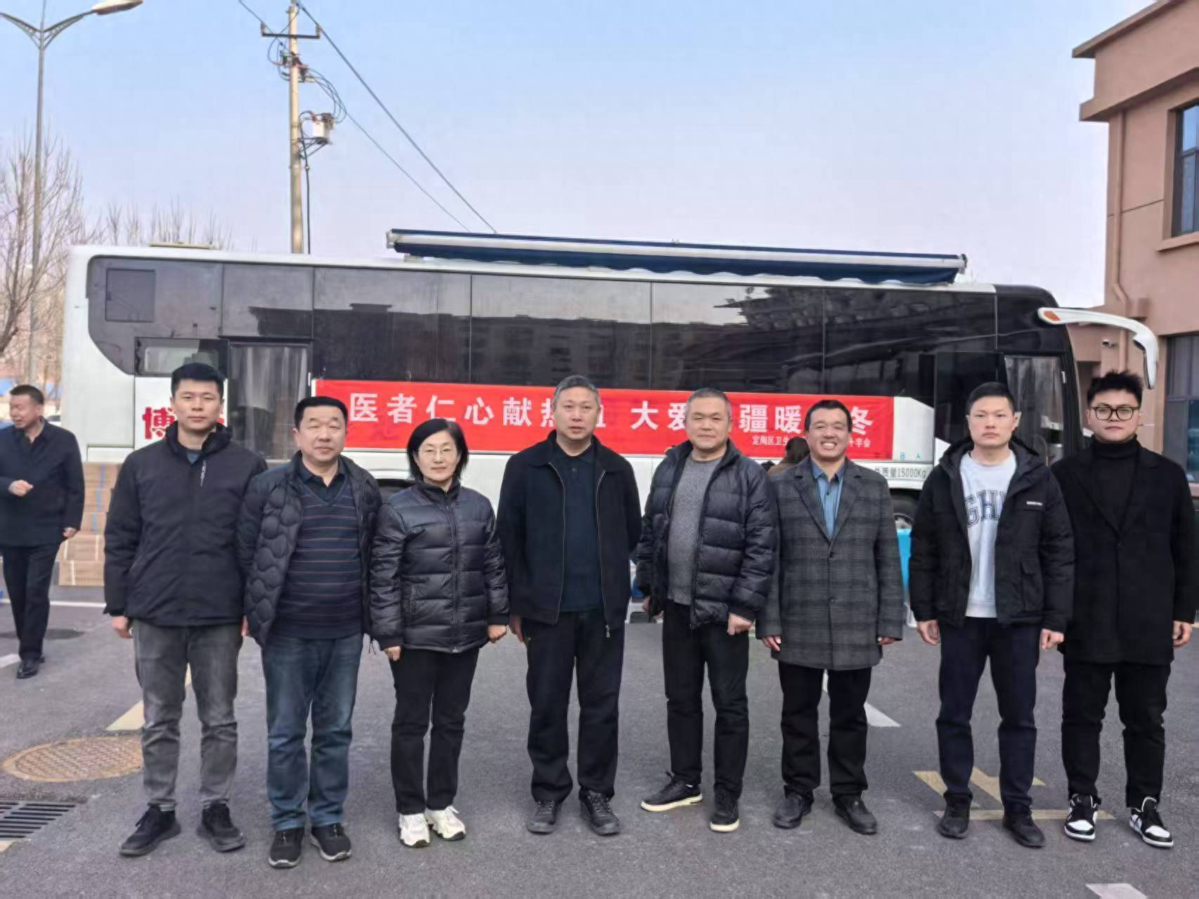 菏泽市定陶区卫生系统开展无偿献血活动,传递爱心正能量