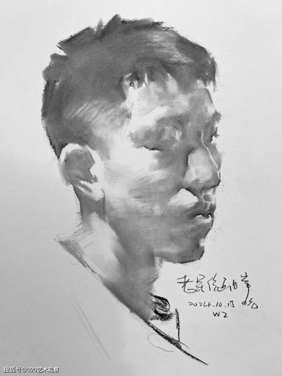 中学组学生作品- 高阶静物素描画】 莫桂孋（14岁） “台上一分钟