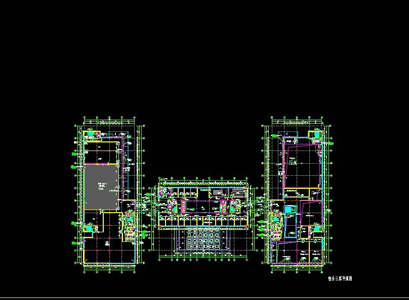 417期全套大数据交通指挥中心建筑结构cad施工图