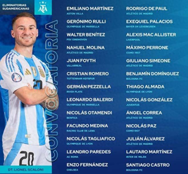 官宣,阿根廷最新大名单!梅西伤退,小蜘蛛劳塔罗成核心