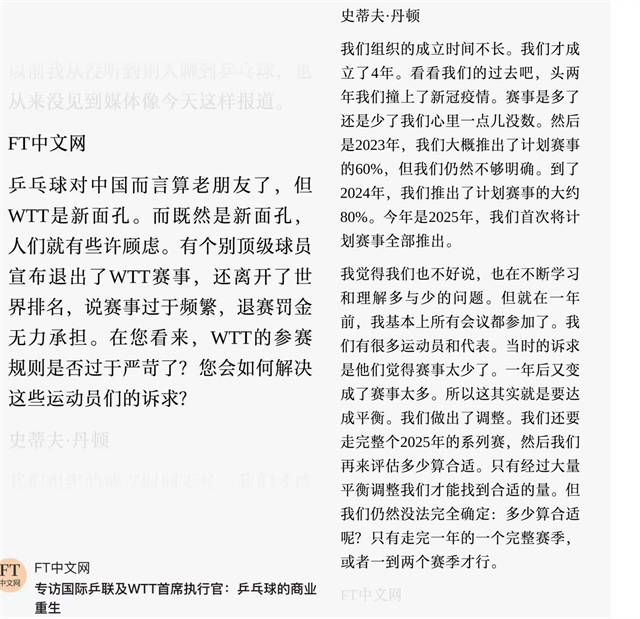 刘国梁夹缝求生，WTT参赛规则能否平衡各方？