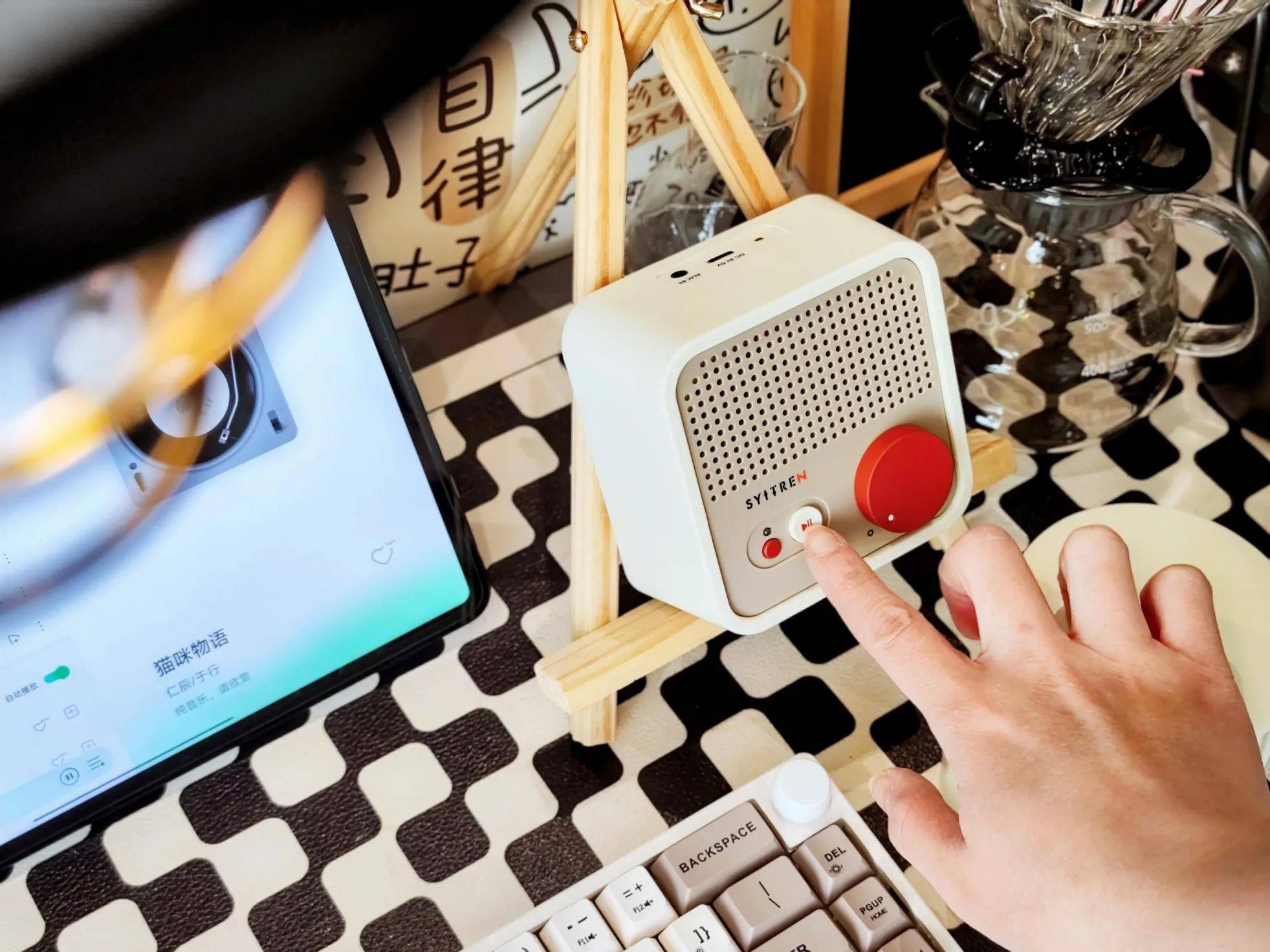 玩转桌面复古格调还看桔点设计商店——赛塔林N100,我的桌面音乐盒!