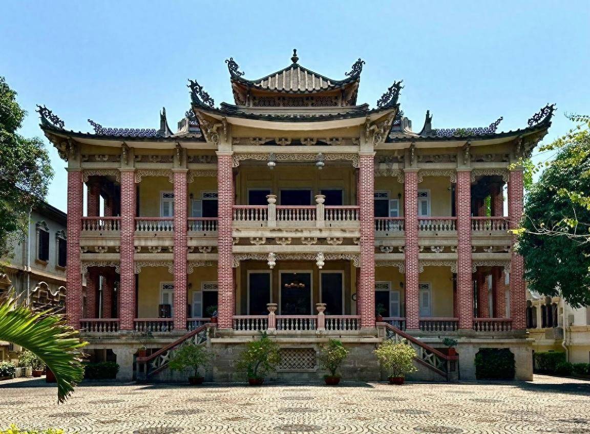 厦门鼓浪屿十大豪宅之海天堂构,中西合璧百年建筑,始建于1921年