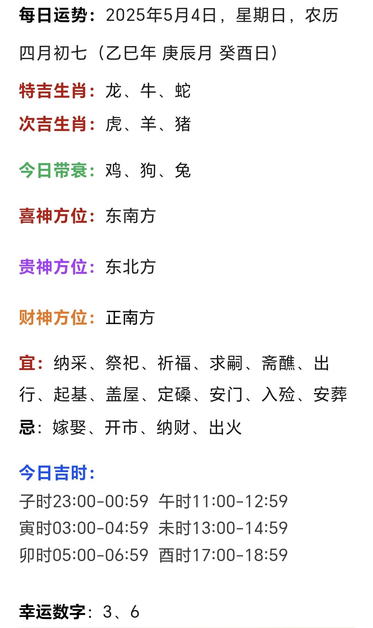 4月23号生肖运势(4月23日运势)
