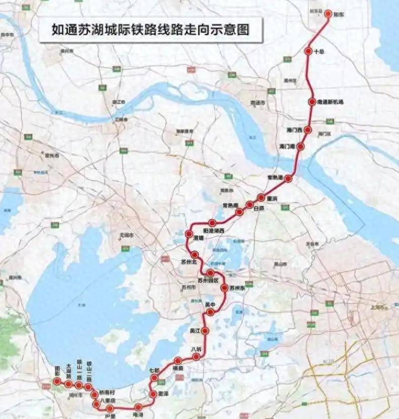 如通苏湖城际铁路:湖州自建自营,全力以赴,可惜苏州南通不给力